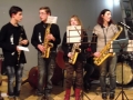 Immagine della smIF Junior Street Band il 20 dicembre a Castel del Piano: le ance